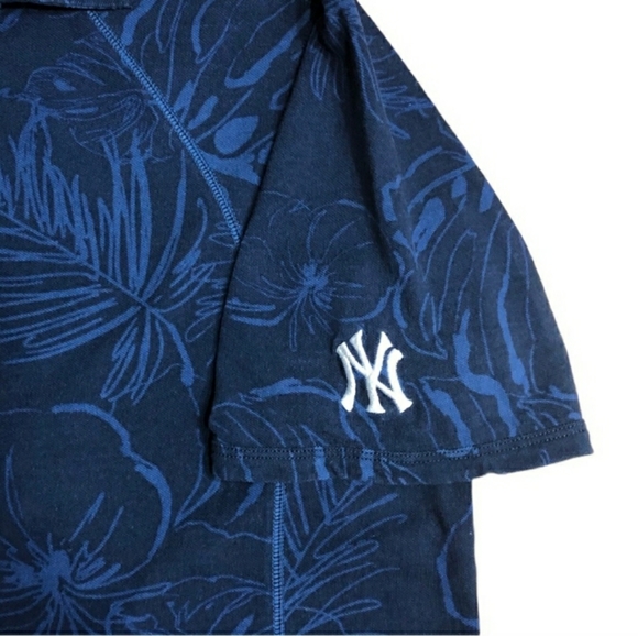 TOMMY BAHAMA MLB Blue Palm Print Polo Size Small.EUC! - Picture 3 of 9